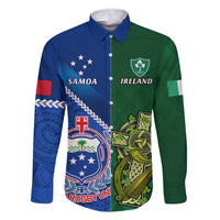 custom-samoa-and-ireland-rugby-family-matching-mermaid-dress-and-hawaiian-shirt-2023-world-cup-manu-samoa-with-shamrocks
