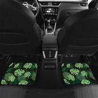 Green Hawaii Kukui Nut Lei Car Mats Hawaiian Pattern Monstera Tropical Vibes - Polynesian Pride