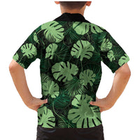 Green Hawaii Kukui Nut Lei Family Matching Mermaid Dress and Hawaiian Shirt Hawaiian Pattern Monstera Tropical Vibes - Polynesian Pride