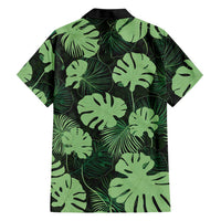 Green Hawaii Kukui Nut Lei Family Matching Off The Shoulder Long Sleeve Dress and Hawaiian Shirt Hawaiian Pattern Monstera Tropical Vibes - Polynesian Pride