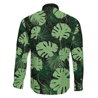 Green Hawaii Kukui Nut Lei Family Matching Short Sleeve Bodycon Dress and Hawaiian Shirt Hawaiian Pattern Monstera Tropical Vibes - Polynesian Pride