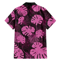 Pink Hawaii Kukui Nut Lei Family Matching Short Sleeve Bodycon Dress and Hawaiian Shirt Hawaiian Pattern Monstera Tropical Vibes - Polynesian Pride