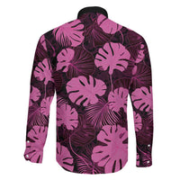 Pink Hawaii Kukui Nut Lei Family Matching Summer Maxi Dress and Hawaiian Shirt Hawaiian Pattern Monstera Tropical Vibes - Polynesian Pride