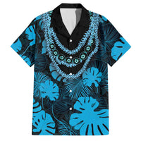 Blue Hawaii Kukui Nut Lei Family Matching Mermaid Dress and Hawaiian Shirt Hawaiian Pattern Monstera Tropical Vibes - Polynesian Pride