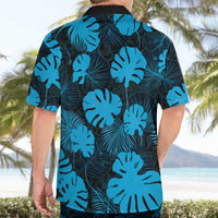 Blue Hawaii Kukui Nut Lei Hawaiian Shirt Hawaiian Pattern Monstera Tropical Vibes - Polynesian Pride