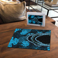 Blue Hawaii Kukui Nut Lei Puzzle Hawaiian Pattern Monstera Tropical Vibes - Polynesian Pride