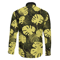 Yellow Hawaii Kukui Nut Lei Family Matching Tank Maxi Dress and Hawaiian Shirt Hawaiian Pattern Monstera Tropical Vibes - Polynesian Pride