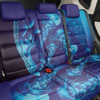 Purple Paradise Polynesia Jellyfish Back Car Seat Cover Plumeria Polynesian Tattoo Glowing Vibes LT14 - Polynesian Pride