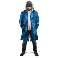 Blue Gradient Polynesia Jellyfish Cloak Plumeria Polynesian Tattoo Glowing Vibes