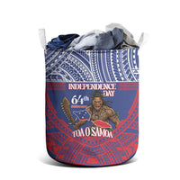 Samoa Independence Day Laundry Basket 64th Anniversary Toa O Samoa LT14 - Polynesian Pride