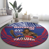 Samoa Independence Day Round Carpet 64th Anniversary Toa O Samoa LT14 - Polynesian Pride