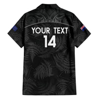 Custom New Zealand Silver Fern Football Family Matching Off The Shoulder Long Sleeve Dress and Hawaiian Shirt Summer 2024 Olympic Go Aotearoa LT14 - Polynesian Pride