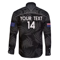 Custom New Zealand Silver Fern Football Family Matching Off The Shoulder Long Sleeve Dress and Hawaiian Shirt Summer 2024 Olympic Go Aotearoa LT14 - Polynesian Pride
