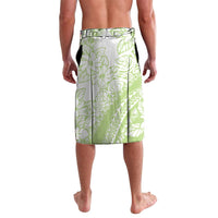 Polynesian Tiare Flower Sage Green Pastel Lavalava