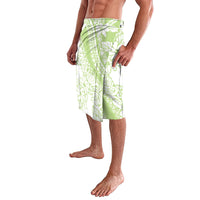 Polynesian Tiare Flower Sage Green Pastel Lavalava