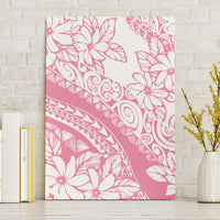 Polynesian Tiare Flower Pink Pastel Vibes Canvas Wall Art