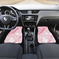 Polynesian Tiare Flower Pink Pastel Vibes Car Mats