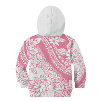 Polynesian Tiare Flower Pink Pastel Vibes Kid Hoodie