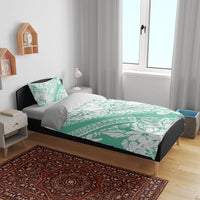 Polynesian Tiare Flower Cyan Pastel Vibes Bedding Set LT14 - Polynesian Pride