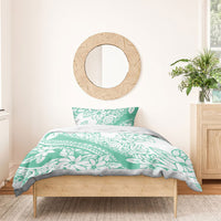 Polynesian Tiare Flower Cyan Pastel Vibes Bedding Set LT14 - Polynesian Pride