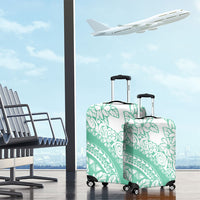 Polynesian Tiare Flower Cyan Pastel Vibes Luggage Cover