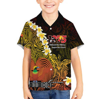 Papua New Guinea 1975 Kid Hawaiian Shirt Create Our History Inspire Our Future - Polynesian Pride