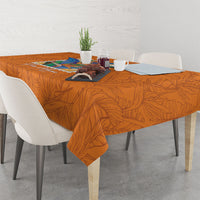 Aloha Hawaii Pua Manu Tablecloth Hawaiian Bird of Paradise Flowers Stylized Stamp