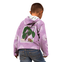 Aloha Hawaii Kalo Kid Hoodie Hawaiian Taro Leaves Stylized Stamp