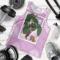 Aloha Hawaii Kalo Men Tank Top Hawaiian Taro Leaves Stylized Stamp