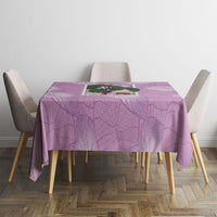 Aloha Hawaii Kalo Tablecloth Hawaiian Taro Leaves Stylized Stamp