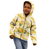 Aloha Hawaii Puakenikeni Kid Hoodie Hawaiian Lei Palaka Motifs Stylized Stamp