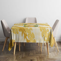 Aloha Hawaii Puakenikeni Tablecloth Hawaiian Lei Palaka Motifs Stylized Stamp