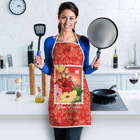 Aloha Hawaii Pua Aloalo Apron Hawaiian Hibiscus Flowers Stylized Stamp LT14 - Polynesian Pride