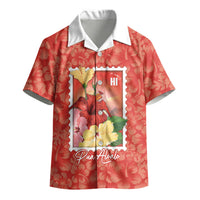 Aloha Hawaii Pua Aloalo Kid Hawaiian Shirt Hawaiian Hibiscus Flowers Stylized Stamp