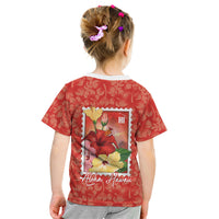 Aloha Hawaii Pua Aloalo Kid T Shirt Hawaiian Hibiscus Flowers Stylized Stamp