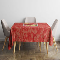 Aloha Hawaii Pua Aloalo Tablecloth Hawaiian Hibiscus Flowers Stylized Stamp