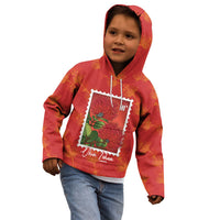 Aloha Hawaii Ohia Lehua Kid Hoodie Hawaiian Lei Stylized Stamp
