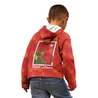 Aloha Hawaii Ohia Lehua Kid Hoodie Hawaiian Lei Stylized Stamp