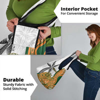 Custom Fiji And Australia Rugby Grocery Bag Fijian Palm Tree Mix Aussie Kangaroo