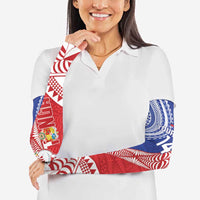 Tonga and Samoa Rugby Custom Arm Sleeves Ikale Tahi Manu Samoa Together - Polynesian Pride