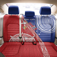 Tonga and Samoa Rugby Custom Back Car Seat Cover Ikale Tahi Manu Samoa Together - Polynesian Pride