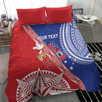 Tonga and Samoa Rugby Custom Bedding Set Ikale Tahi Manu Samoa Together - Polynesian Pride