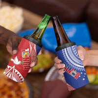 Tonga and Samoa Rugby 4 in 1 Can Cooler Tumbler Ikale Tahi Manu Samoa Together - Polynesian Pride