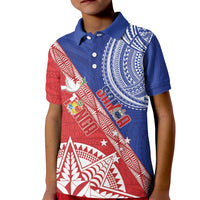 Tonga and Samoa Rugby Custom Kid Polo Shirt Ikale Tahi Manu Samoa Together - Polynesian Pride
