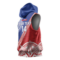 Tonga and Samoa Rugby Custom Sleeveless Hoodie Ikale Tahi Manu Samoa Together - Polynesian Pride