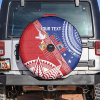 Tonga and Samoa Rugby Custom Spare Tire Cover Ikale Tahi Manu Samoa Together - Polynesian Pride