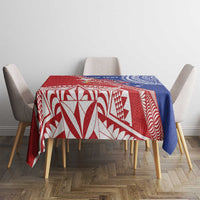Tonga and Samoa Rugby Custom Tablecloth Ikale Tahi Manu Samoa Together - Polynesian Pride