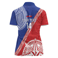 Tonga and Samoa Rugby Custom Women Polo Shirt Ikale Tahi Manu Samoa Together - Polynesian Pride