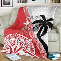 Fiji and Tonga Rugby Custom Blanket Flying Fijians Ikale Tahi Together Pacific - Polynesian Pride