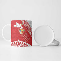 Fiji and Tonga Rugby Ceramic Mug Flying Fijians Ikale Tahi Together Pacific - Polynesian Pride